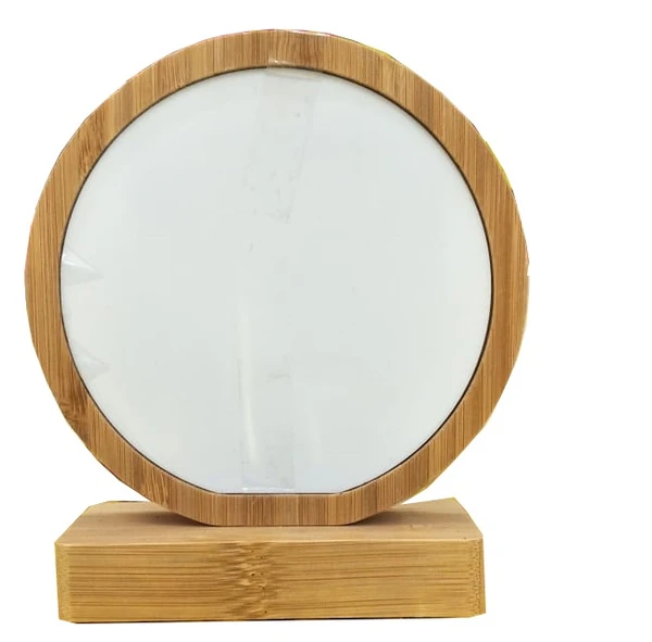 Bamboo Magnet Frame - Round Shape