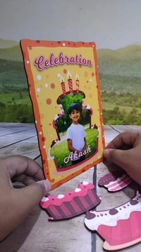 My Album Zone Celebration Cake Magnetic Table Frame