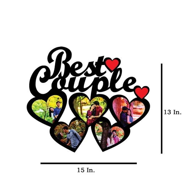 My Album Zone Best Couple - MDF Wall Collage Frame - SKU119