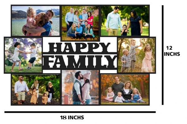 Happy Family - MDF Wall Collage Frame - SKU133