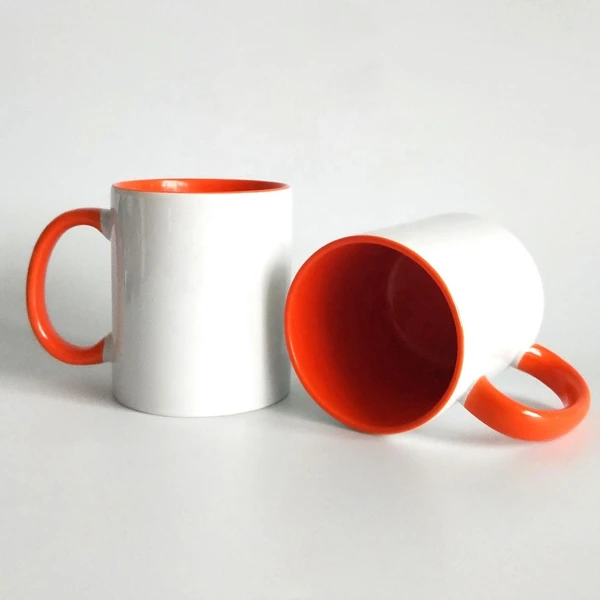 My Album Zone 3 Tone - Inner & Handle Color Mugs - Orange