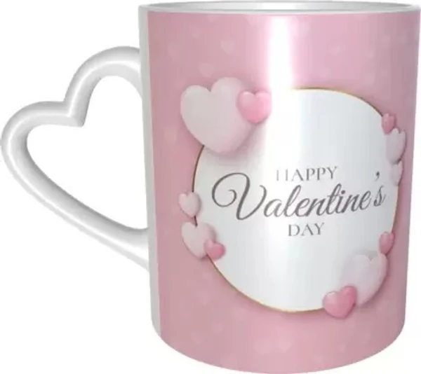 My Album Zone White Mug Heart Handle