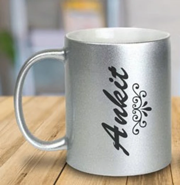 Metallic - Glossy Silver Mug - Regular Price