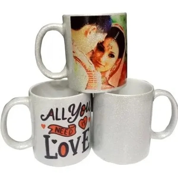 Metallic - Glossy Silver Mug - Regular Price