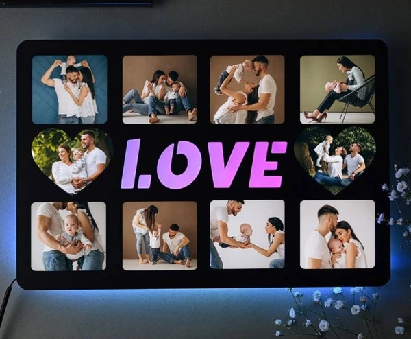 Love LED Collage Frame