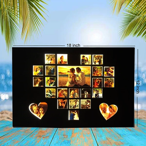 Heart Shape LED Collage Frame