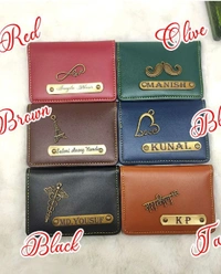 Card Holder with 4 Pockets - Blue - Member Price
