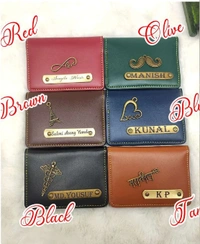 Card Holder With 4 Pockets - Tan Brown