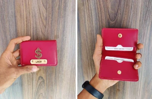 Card Holder With 4 Pockets - Tan Brown