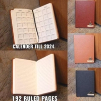 Faux Leather Diary - Dark Brown