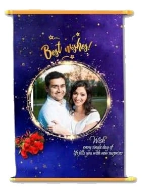 Satin Scrolls - Best Wishes