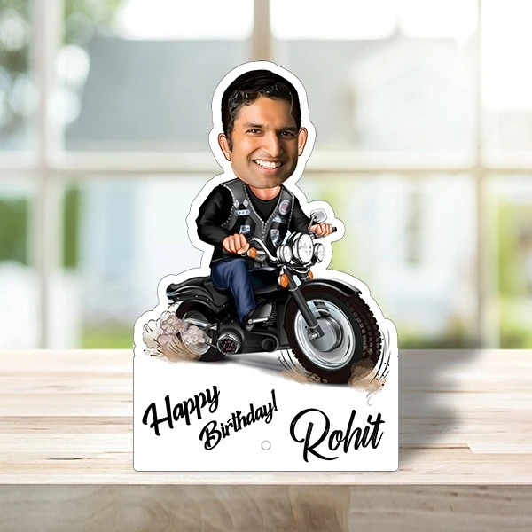 ACC02 - Biker - Caricature Cartoon Frame