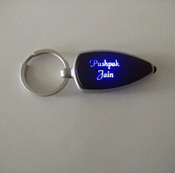 Engraved LED RGB Polymer Keychain