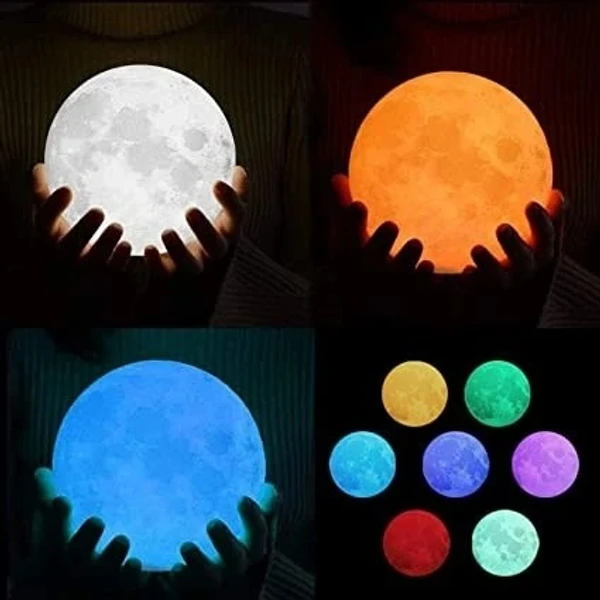 Moon Lamp - Round 10 Cms - Multi Color