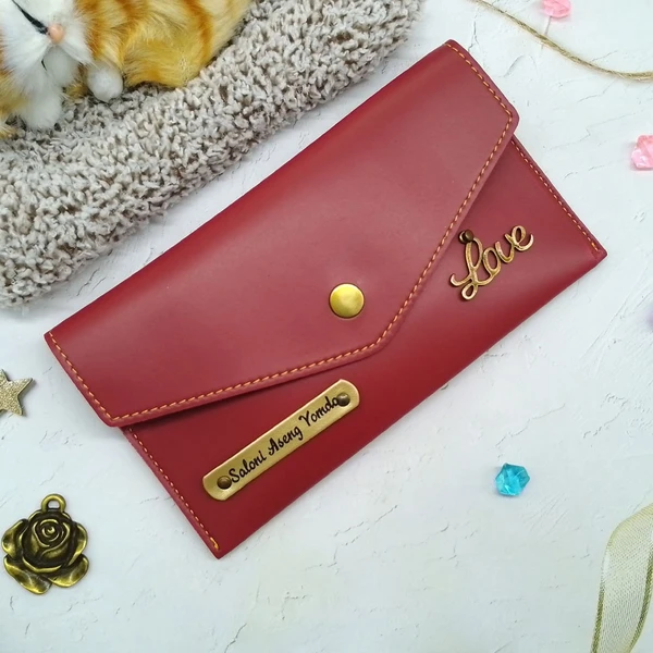 Ladies Minimal Wallet - Red