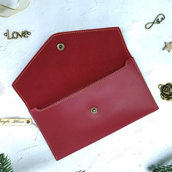 Ladies Minimal Wallet - Red