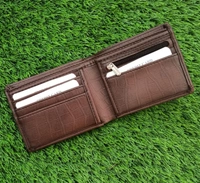 Croco Wallet - Dark Brown