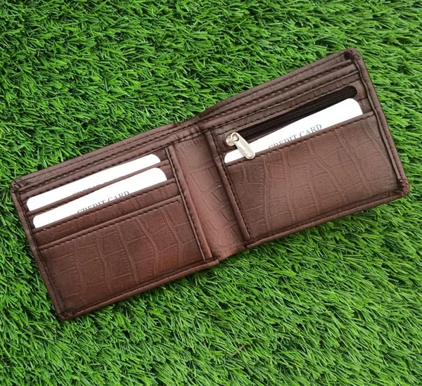 Croco Wallet - Dark Brown