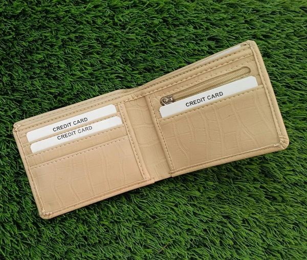 Croco Wallet - Beige