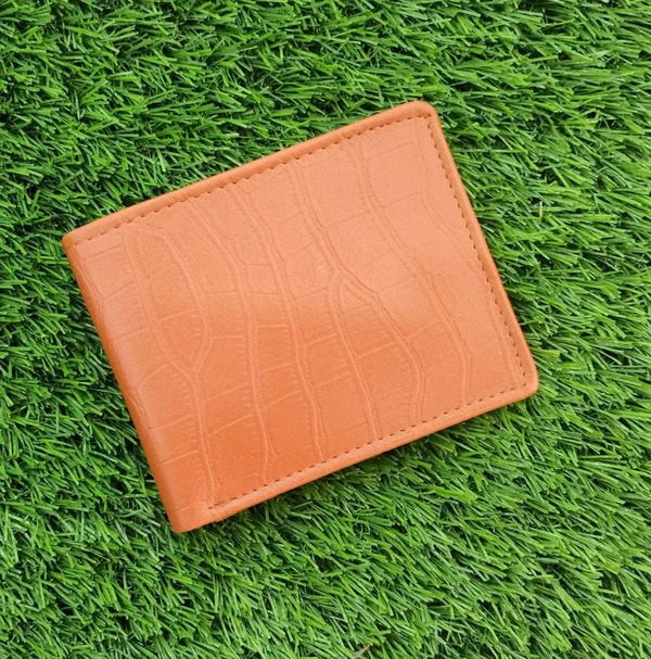 Croco Wallet - Tan Brown