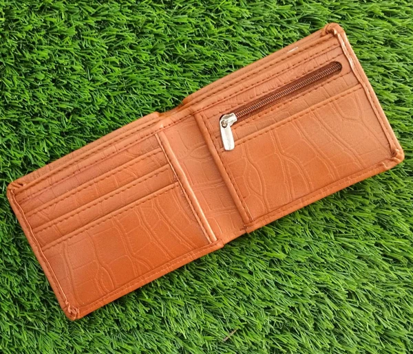 Croco Wallet - Tan Brown