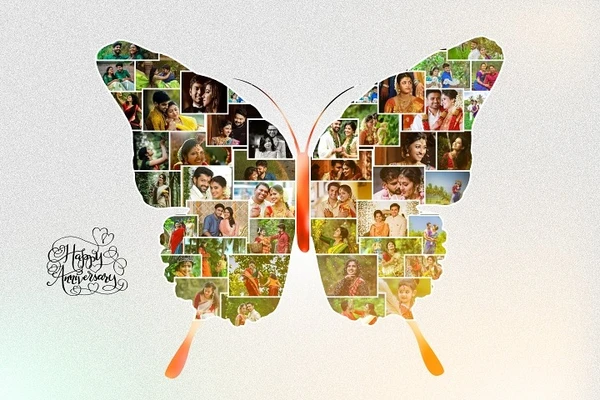 Butterfly Design Collage - MAZCOL003 - A3 Size