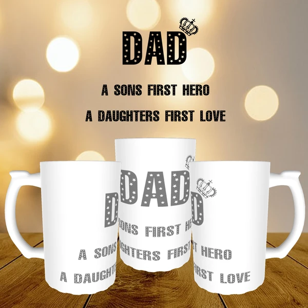 Beer Mug - A Son's First Hero & A Daughter's First Love