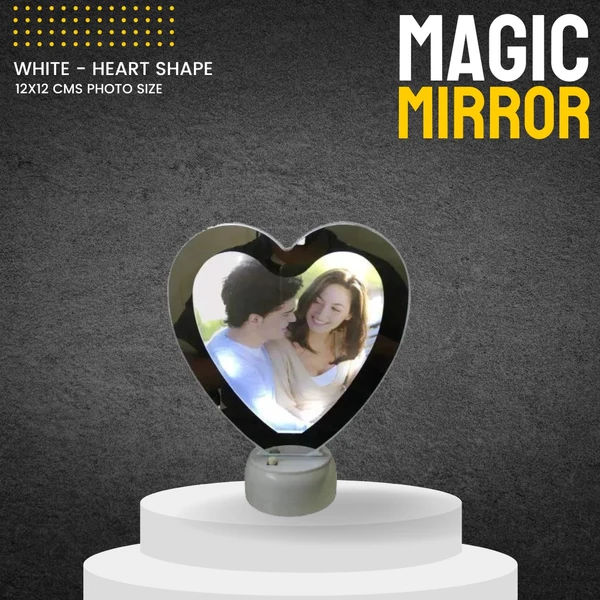 Magic Mirror - Small Heart White