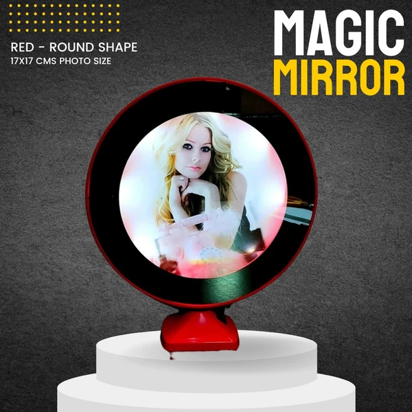 Magic Mirror - Round Red