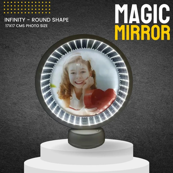 Infinity Magic Mirror - White Round