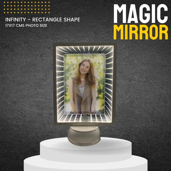 Infinity Magic Mirror - White Rectangle