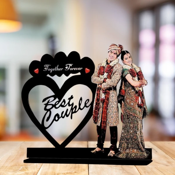 Couple with Names - Customized Cutout Table Frame  - MAZCT004