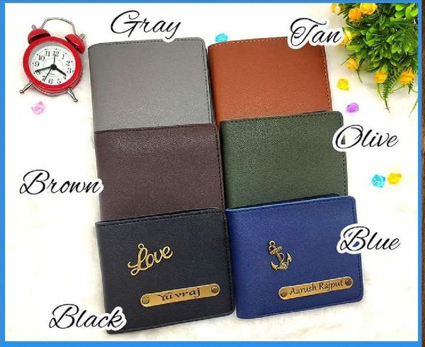 Imported Leather Coin Pouch Wallet - Grey