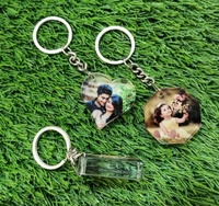 Acrylic 10mm Printed Keychain - Square Shape - 