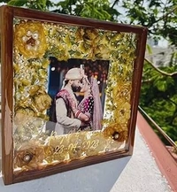 My Album Zone Resin Wooden Box Frame - 8x8" Inch