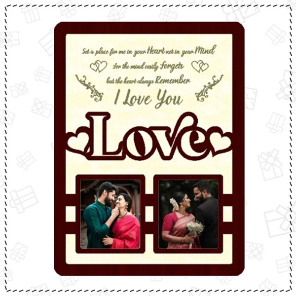 MDF 2 Layer Table Frame - Love