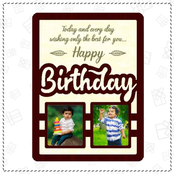 MDF 2 Layer Table Frame - Birthday