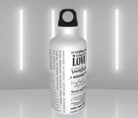 Love Theme with Name - Personalized Sipper Water Bottle - 