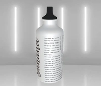 Love Theme with Name - Personalized Sipper Water Bottle - 