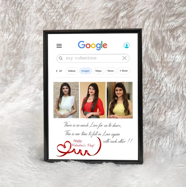 Google Search - Personalized Photo Frame - A4 Size