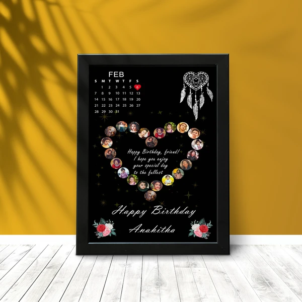 Heart-Collage -Photo Frame - A3 Size