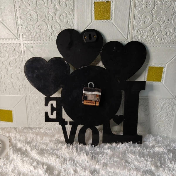 My Album Zone MDF Wall Collage Frame - Love with Clock - SKU501