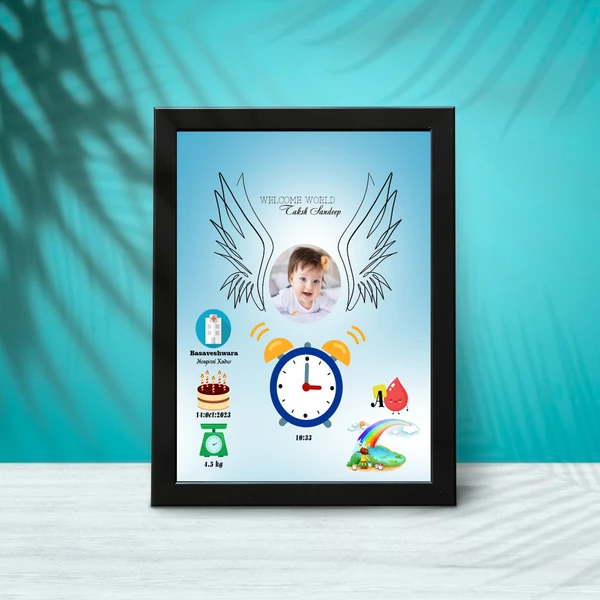 Baby Memory Photo Frame - BMF26 - A3 Size