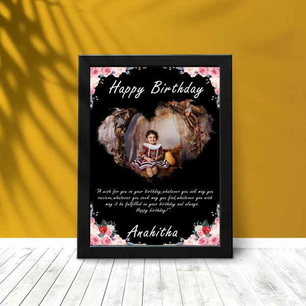 Birthday-06- Personalized Photo Frame - A3 Size