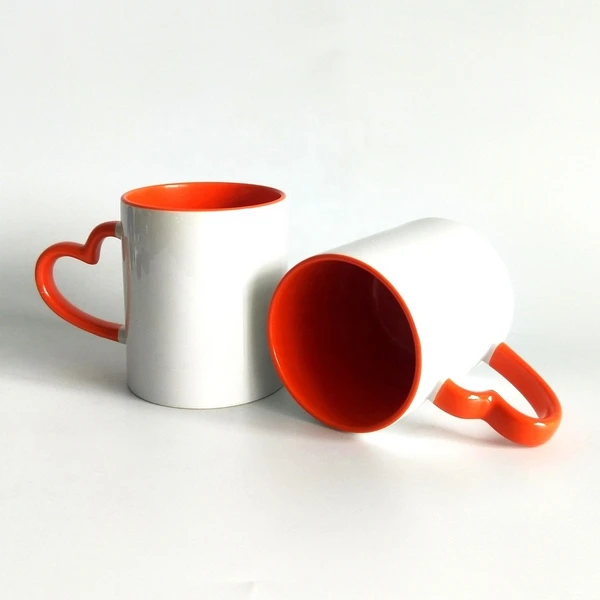 Happy Birthday Mug - Design 01 - 3 Tone Heart Handle Mugs