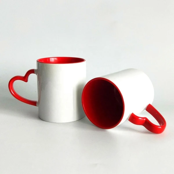 Happy Birthday Mug - Design 01 - 3 Tone Heart Handle Mugs