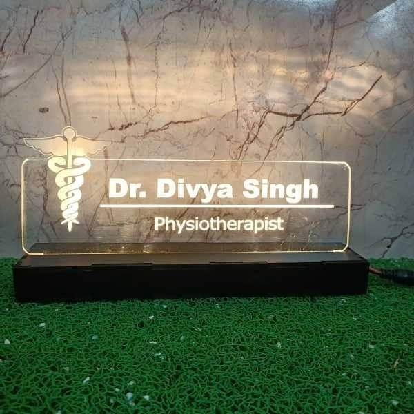 Doctor Logo with Text Acrylic - Single LED - Member Price