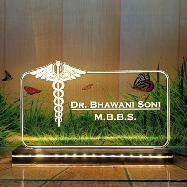 Doctor Logo with Text Acrylic - Single LED - Regular Price