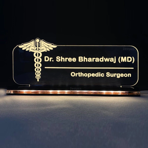 Doctor Logo with Text Acrylic - Single LED - Member Price