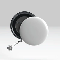 58MM Personalized Round Badge with Pin - 200 Qty